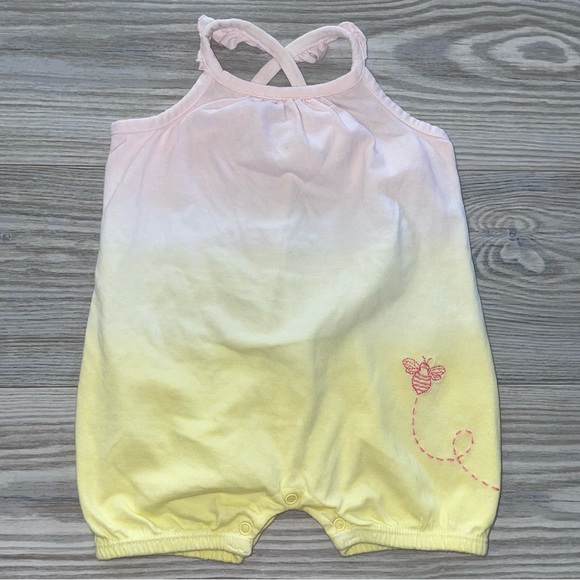 ⭐Burt’s Bees Baby Ombre Summer Romper 0-3 Months⭐ - Picture 1 of 4
